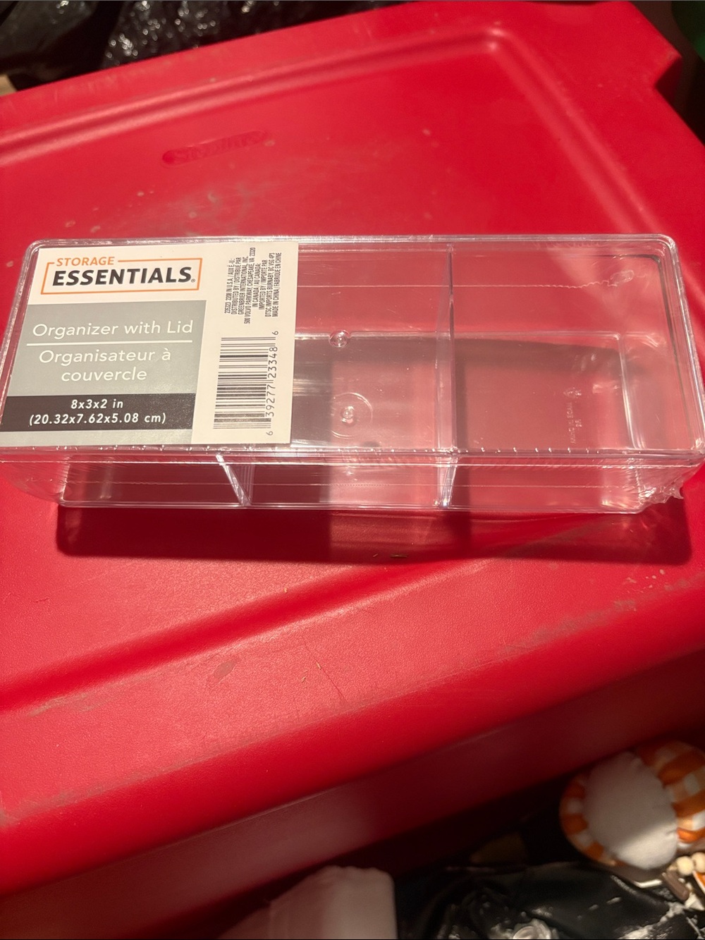 Clear Organizer with Lid - Clear